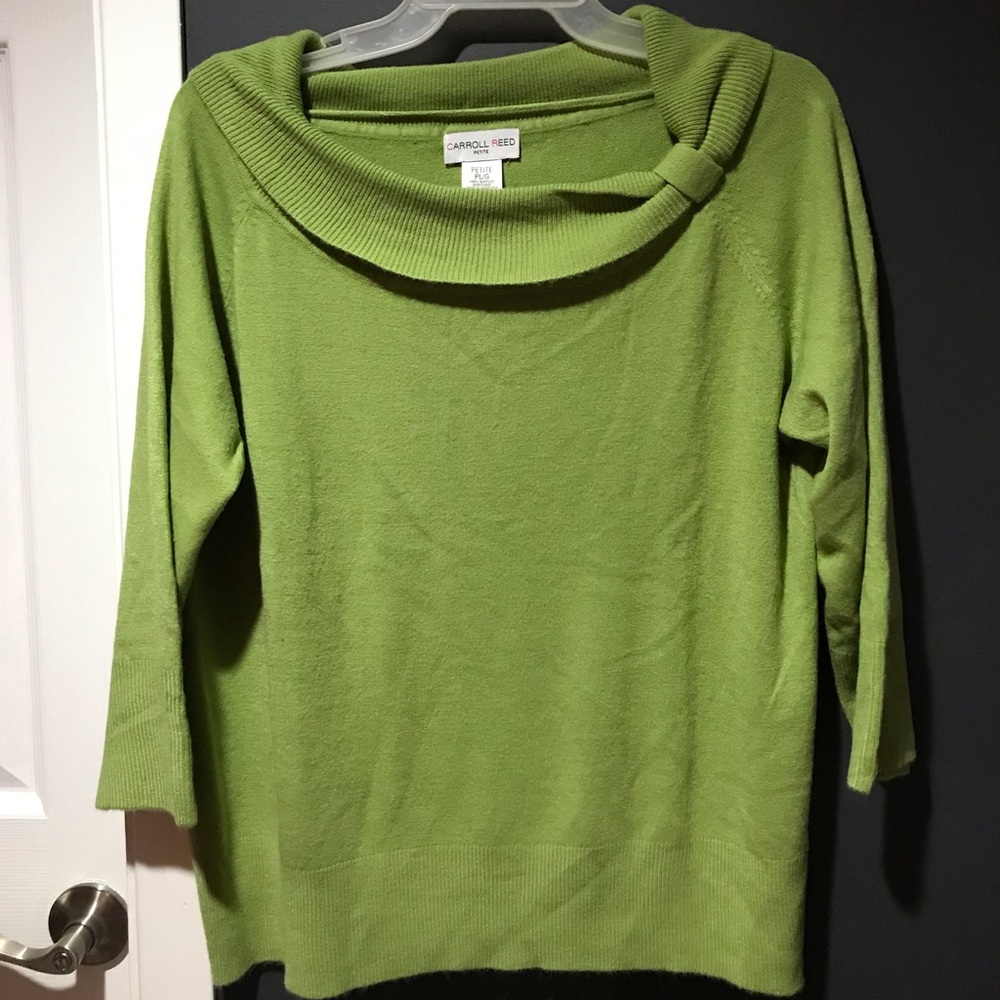 Carroll Reed soft knit 3/4 sleeve crew neck sweater